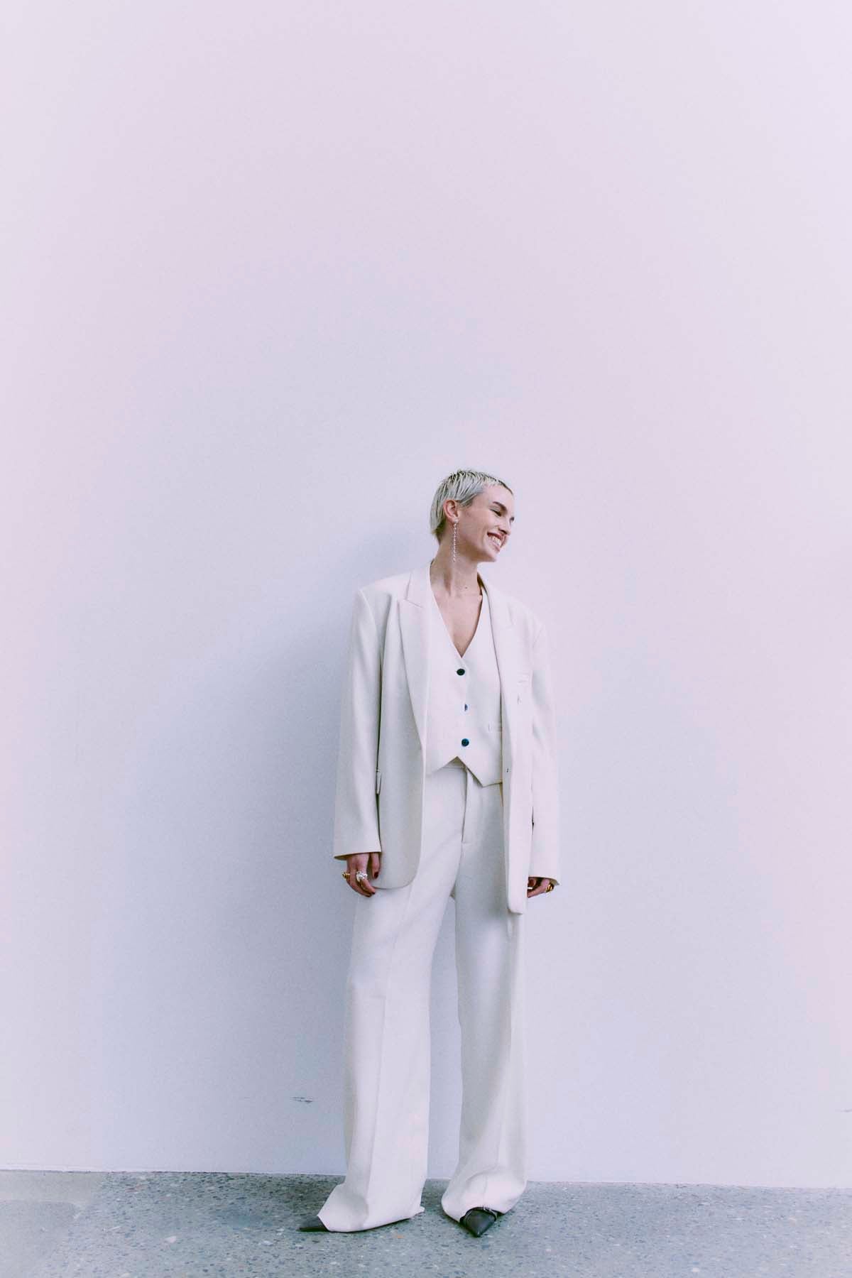 CMTAILOR - BLAZER IN WHITE,OFF-WHITE