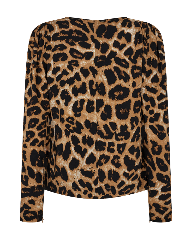 Cmmerry - blouse met print in beige