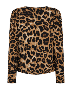 Cmmerry - blouse met print in beige