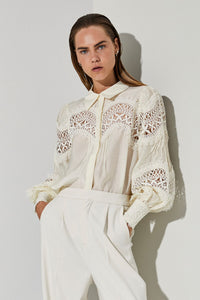 CMMOLLY - SHIRT WITH BLONDES IN WHITE,OFF-WHITE