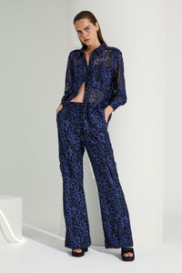 Cmalva - broek in transparante kwaliteit in blauw