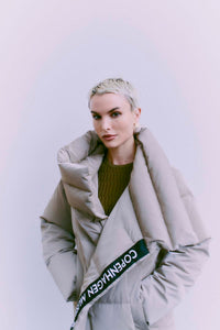 CMTICCO - WADDED DOWN COAT IN BEIGE