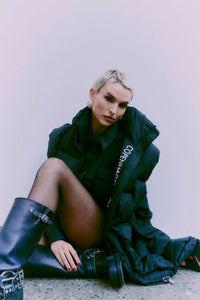 CMNICCO - Wadded Waistcoat in zwart