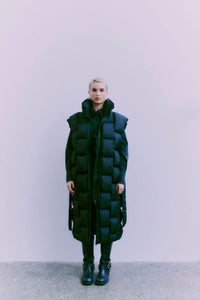 CMNICCO - Wadded Waistcoat in zwart