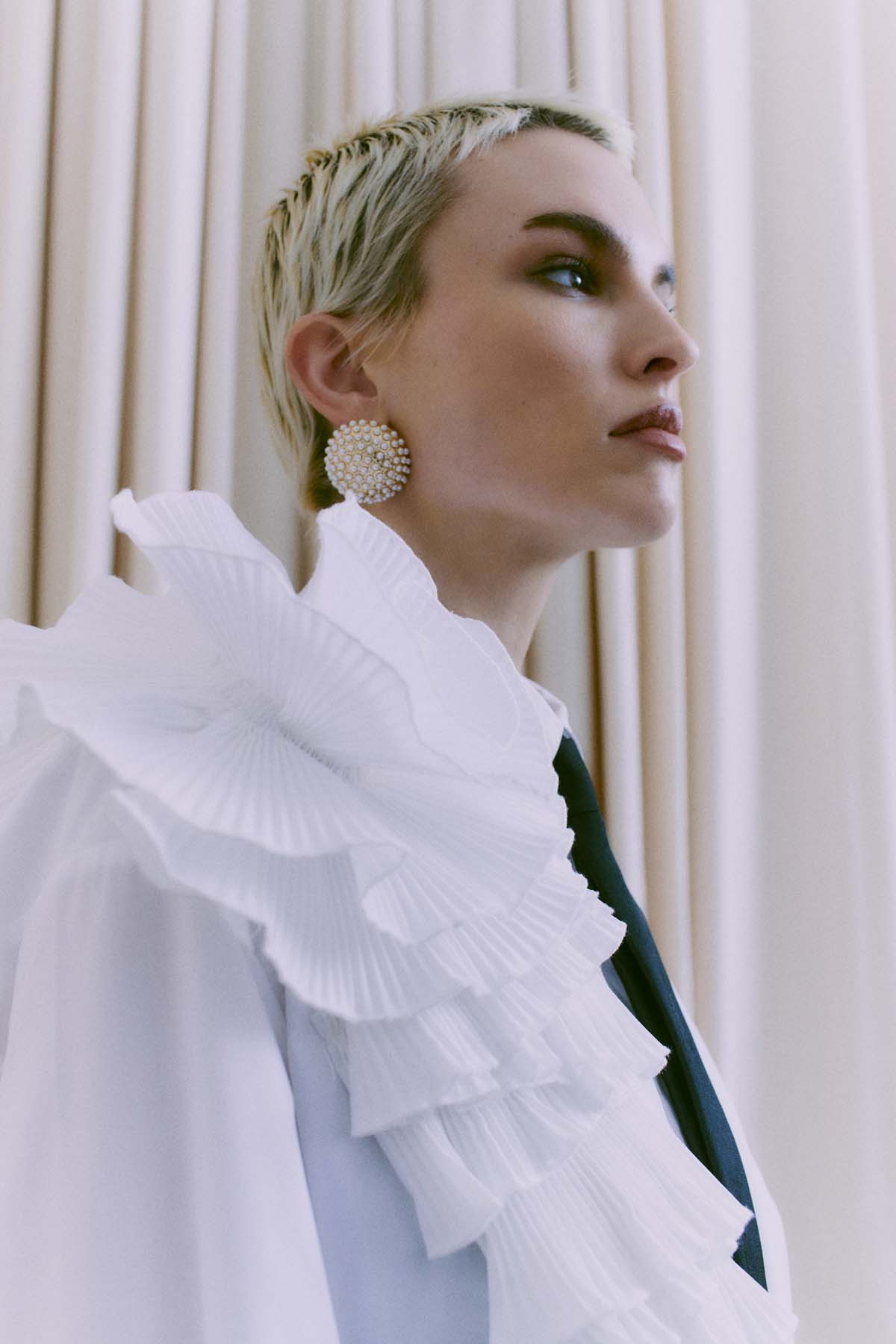 Cmpleat - shirt met roos in het wit
