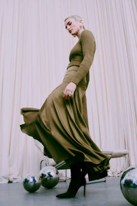 Cmnatacha - pullover in Khaki Green