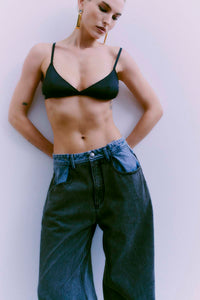 Cmcharlee - denimjeans in zwart en blauw