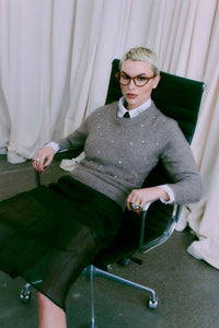Cmdiamond - pullover in beige