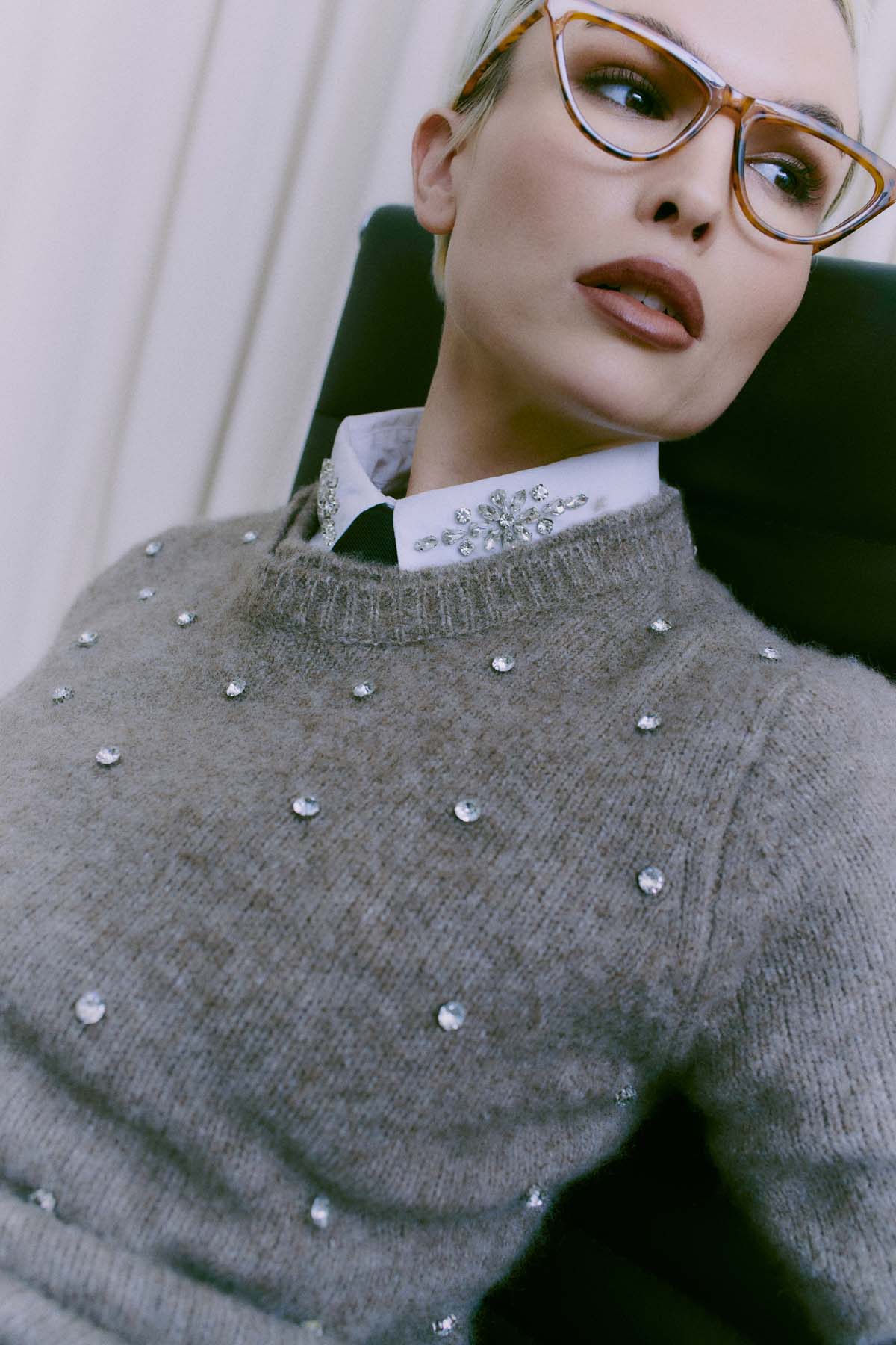 Cmdiamond - pullover in beige