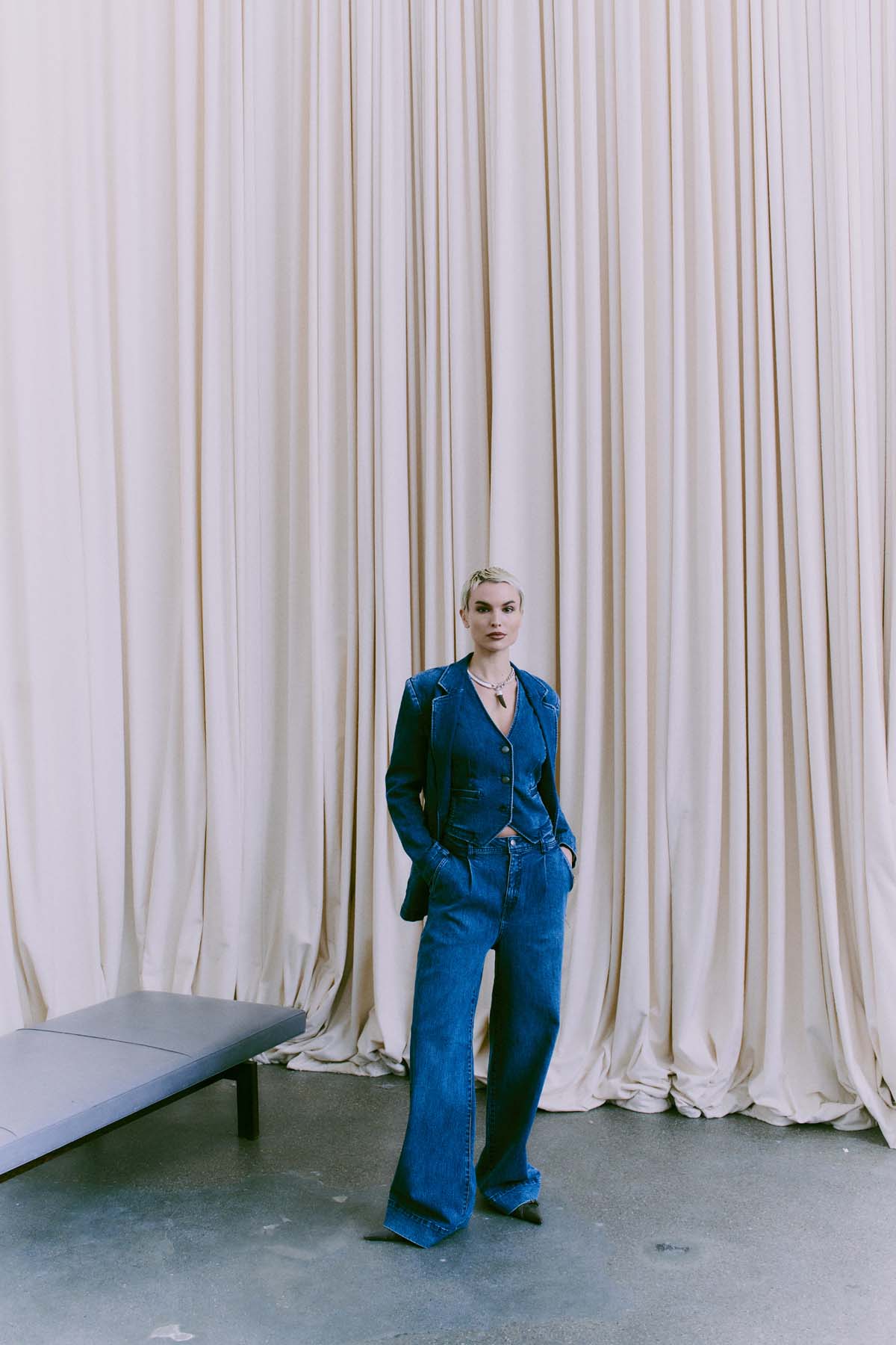 Cmjean - denimblazer in blauw