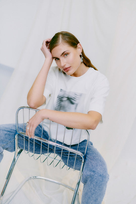 CMMUSE-T-shirt in off-wit