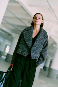 CMELIZZABETH - COAT IN BLACK