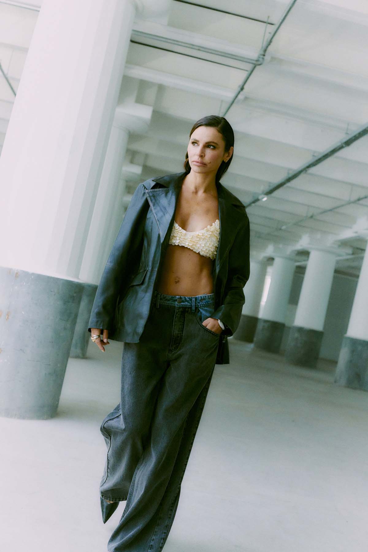 Cmcharlee - denimjeans in zwart en blauw