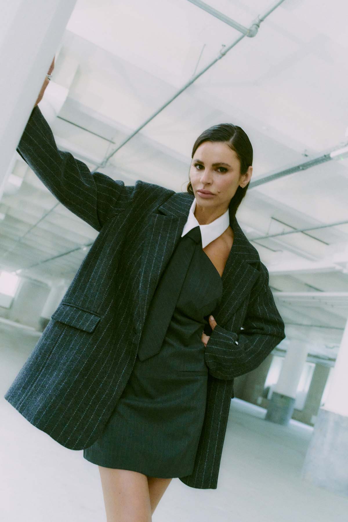 CMDAI - BLAZER IN BLACK AND WHITE