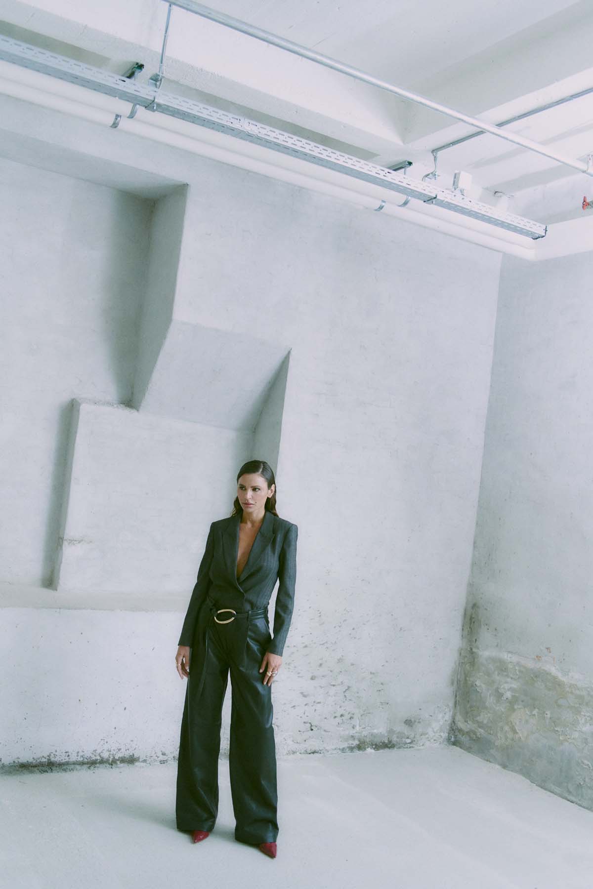 CMROYAL - LEATHER PANTS IN BLACK