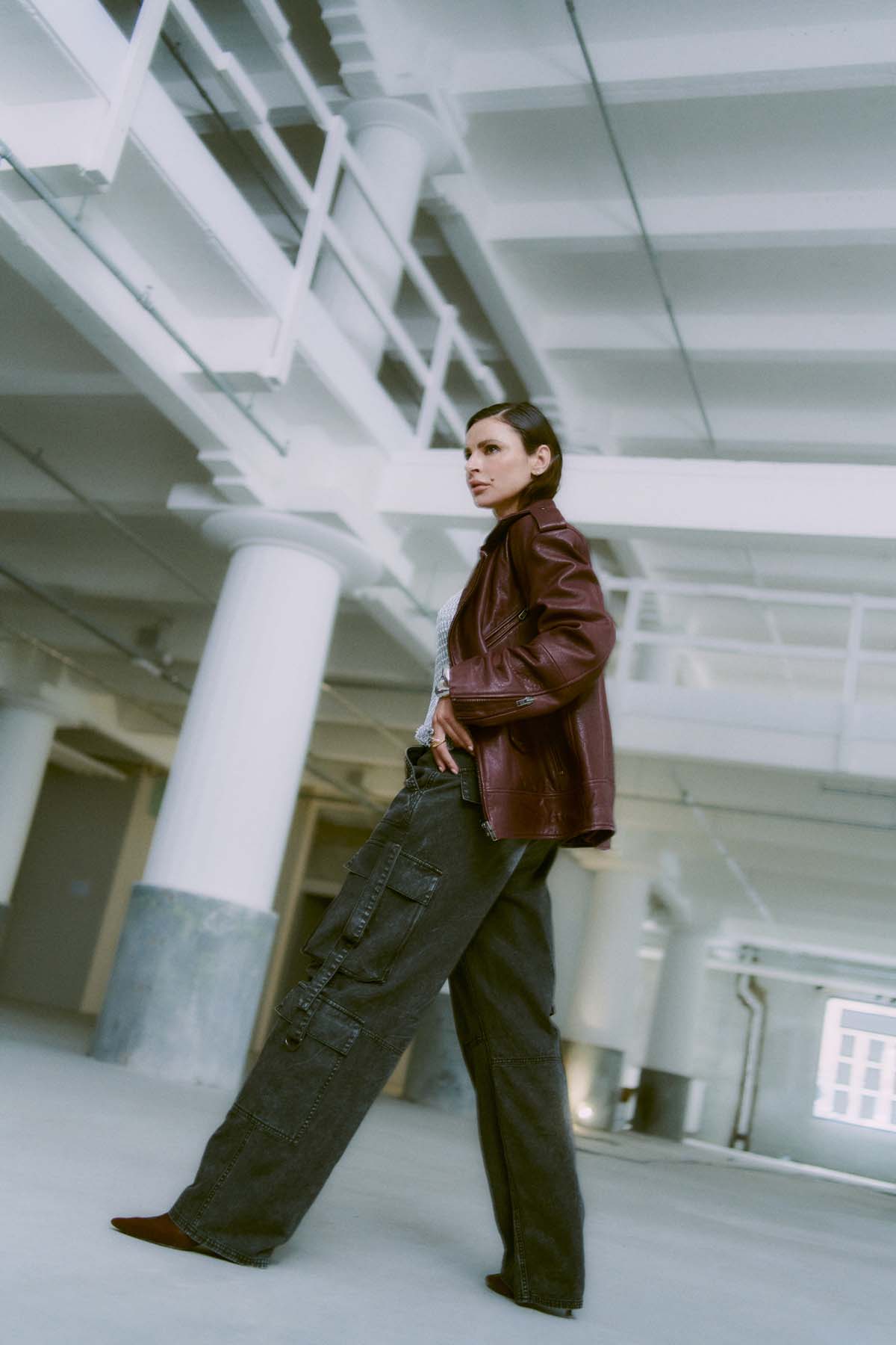 CMROYAL - LEATHER JACKET IN RED