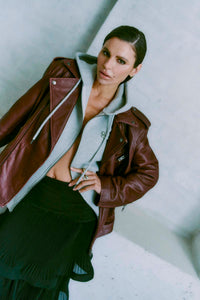 CMROYAL - LEATHER JACKET IN RED