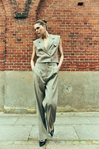 CMTailor - Short -Taistcoat in zand
