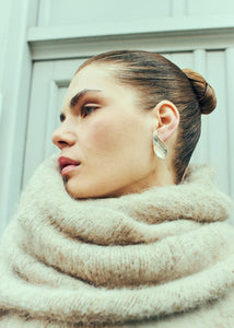Cmkate - gebreide pullover met logo -details in beige