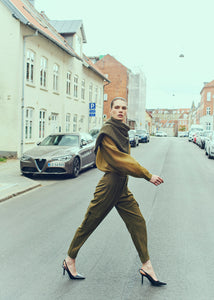 Cmtilly - blouse met boogdetail in groen