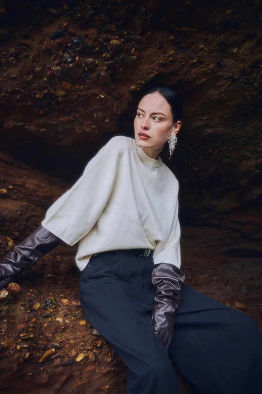 CMSIENNA - PULLOVER IN WHITE