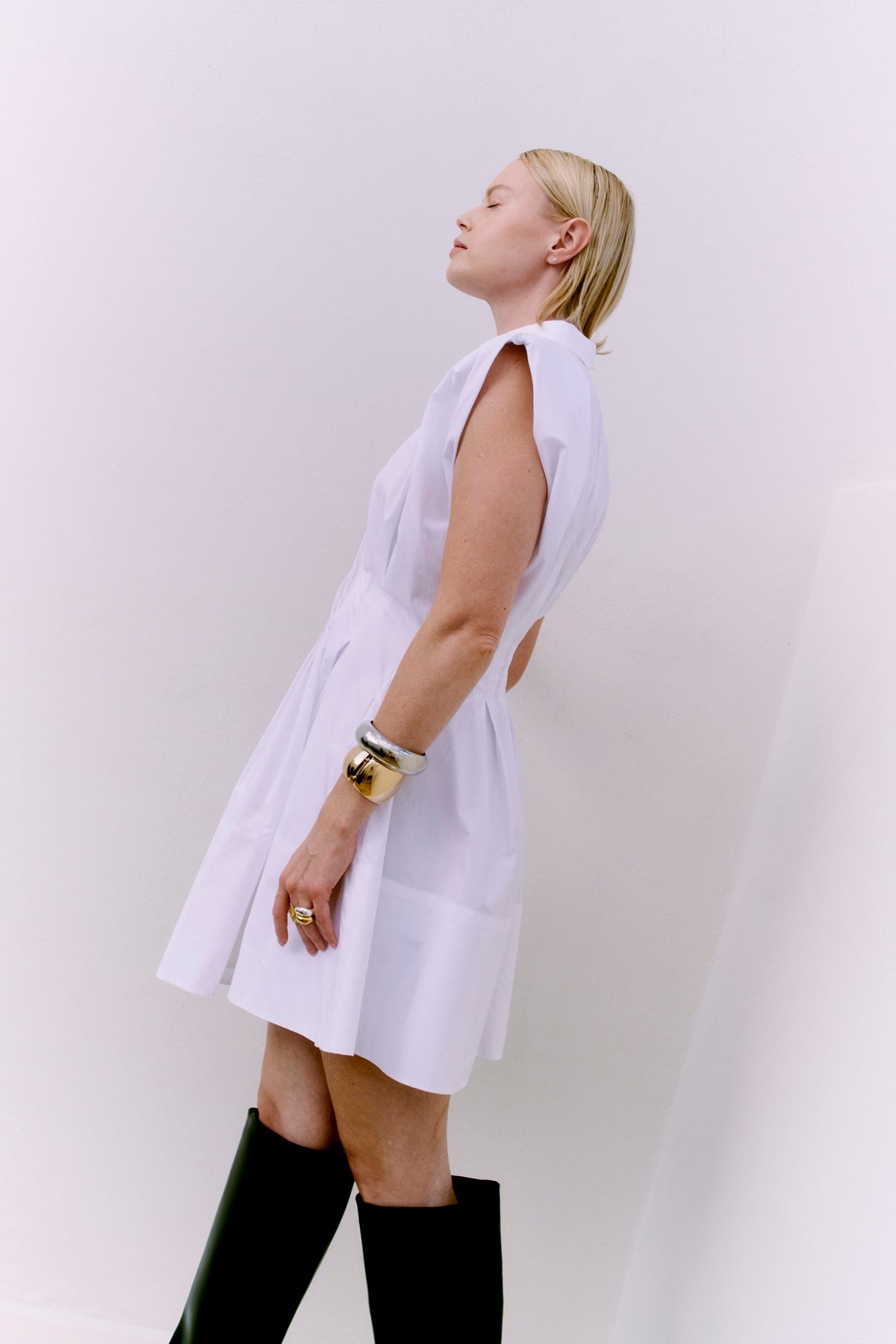 CMSHIRLEY - Korte shirtjurk in het wit