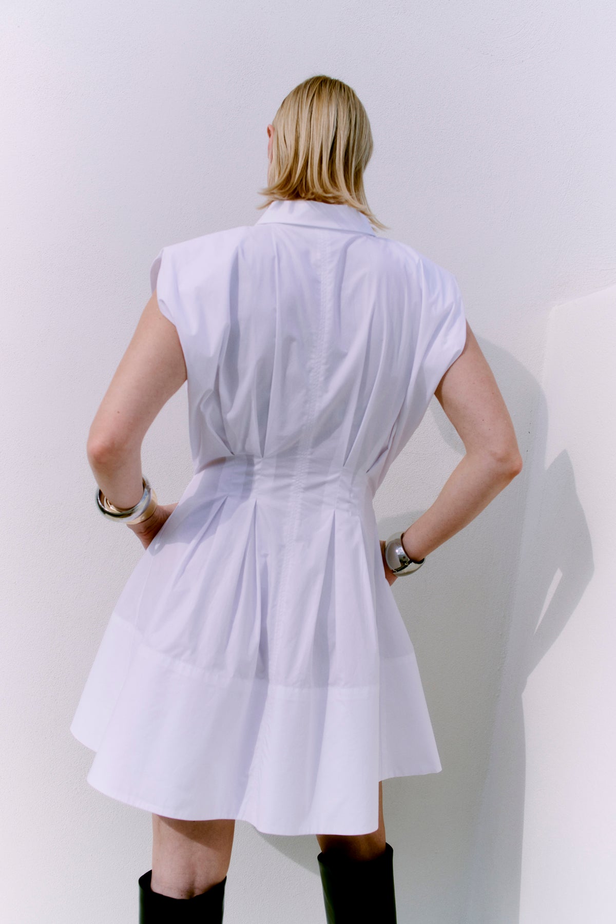 CMSHIRLEY - Korte shirtjurk in het wit