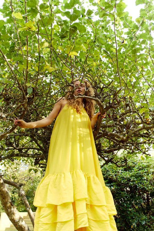 CMMOLLY - DRESS IN YELLOW