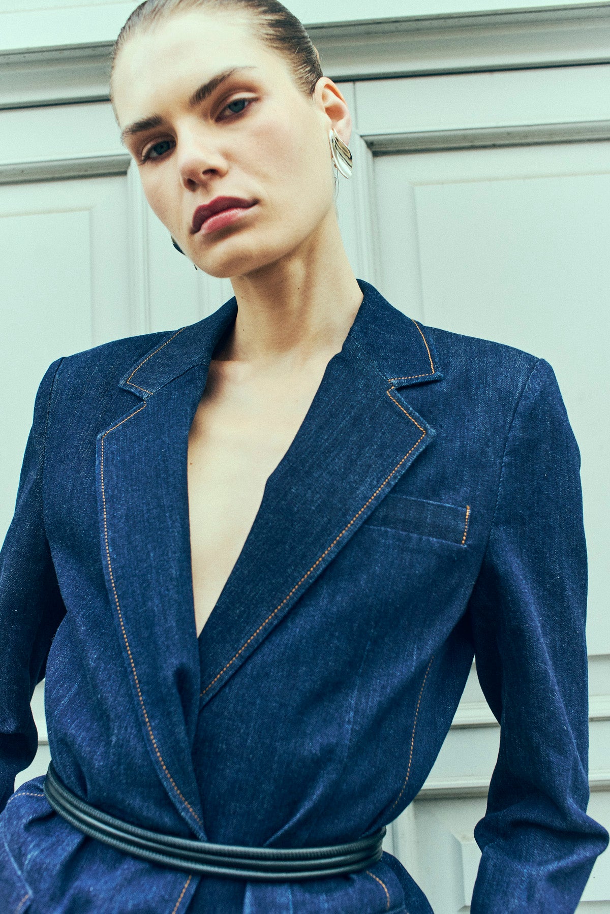 Cmjean - denim blazer in blauw