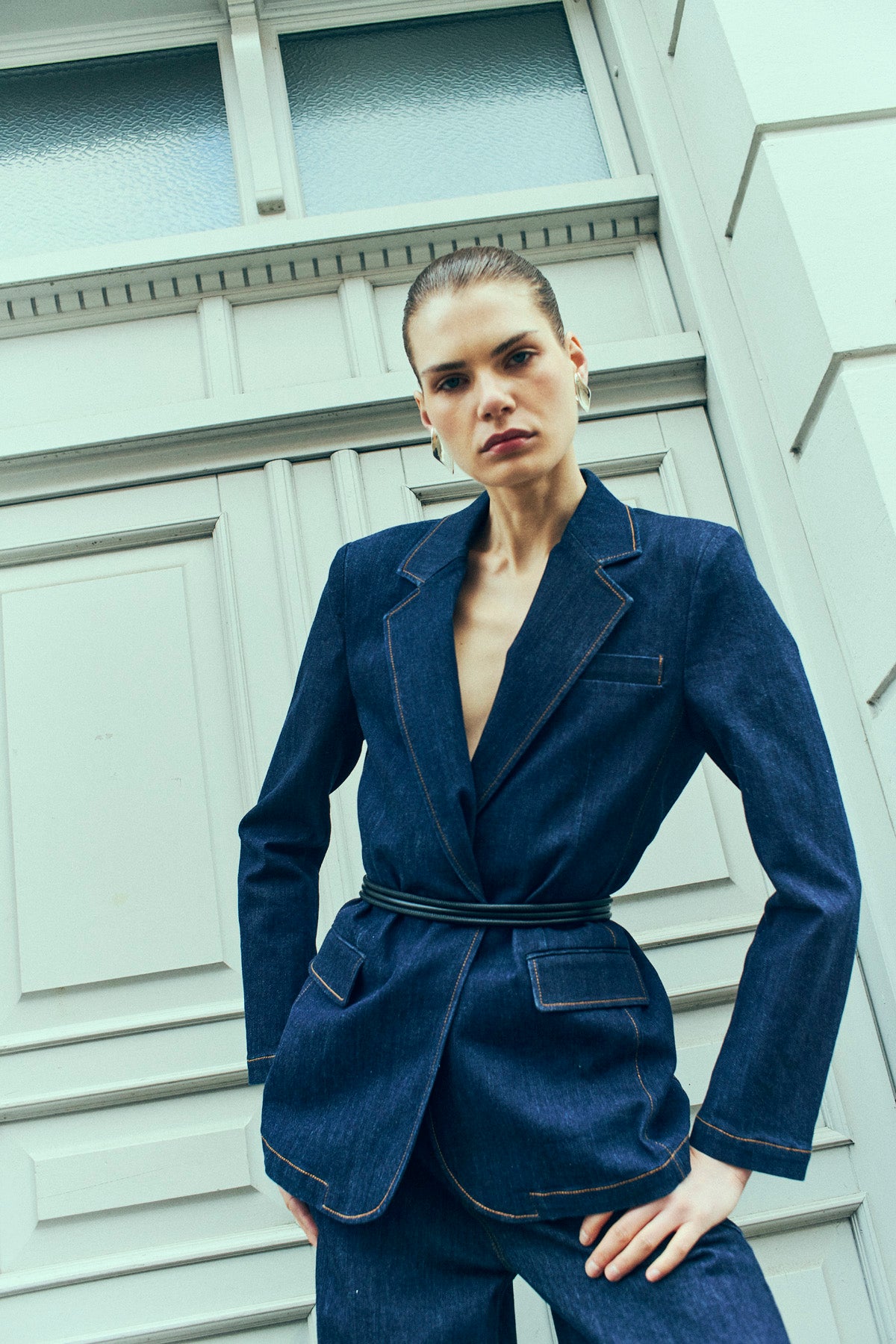 Cmjean - denim blazer in blauw