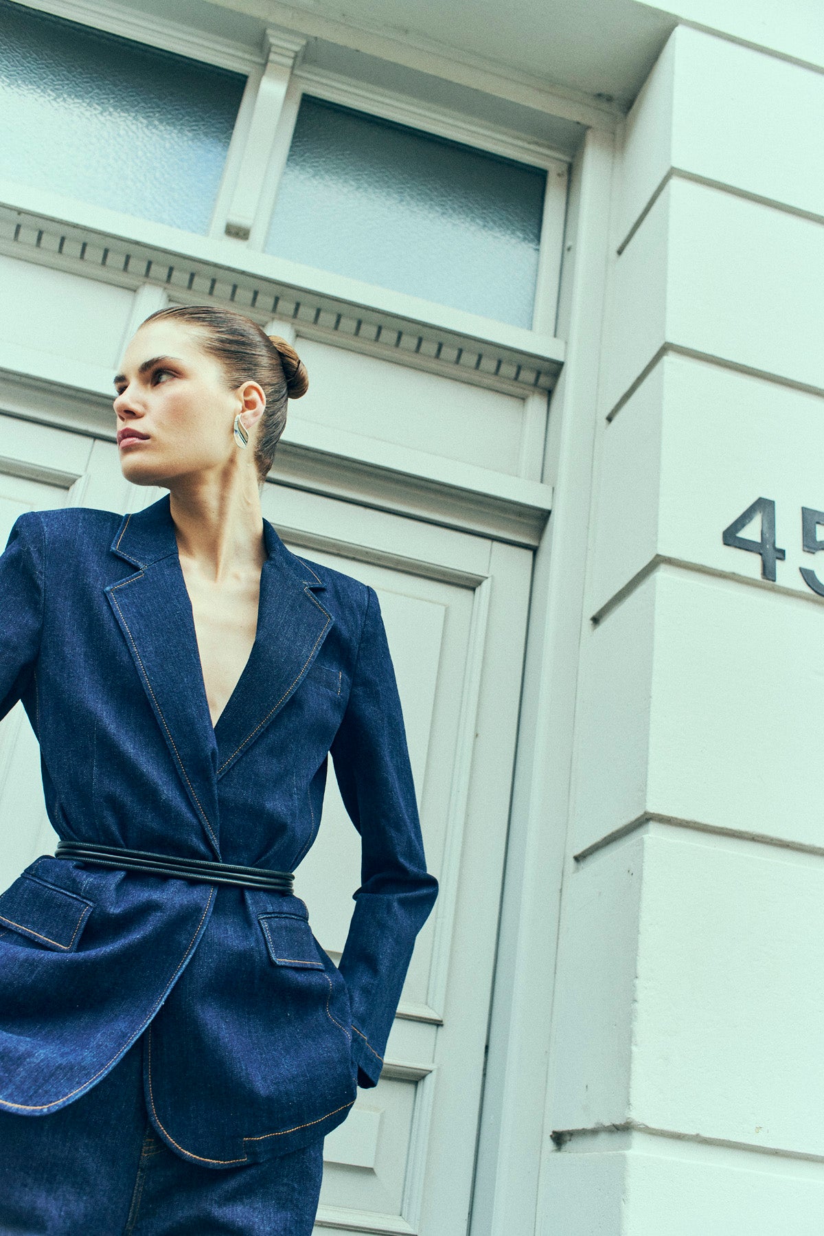 Cmjean - denim blazer in blauw