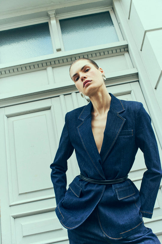 Cmjean - denim blazer in blauw