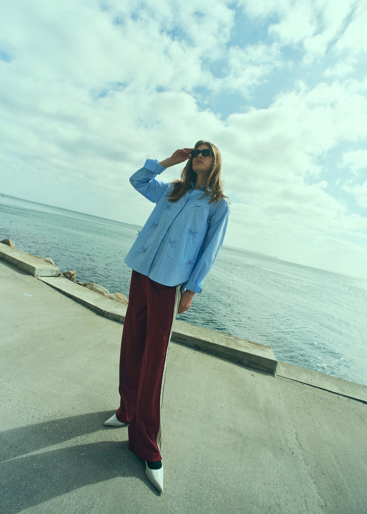 CMADA - TRACK PANTS IN RED
