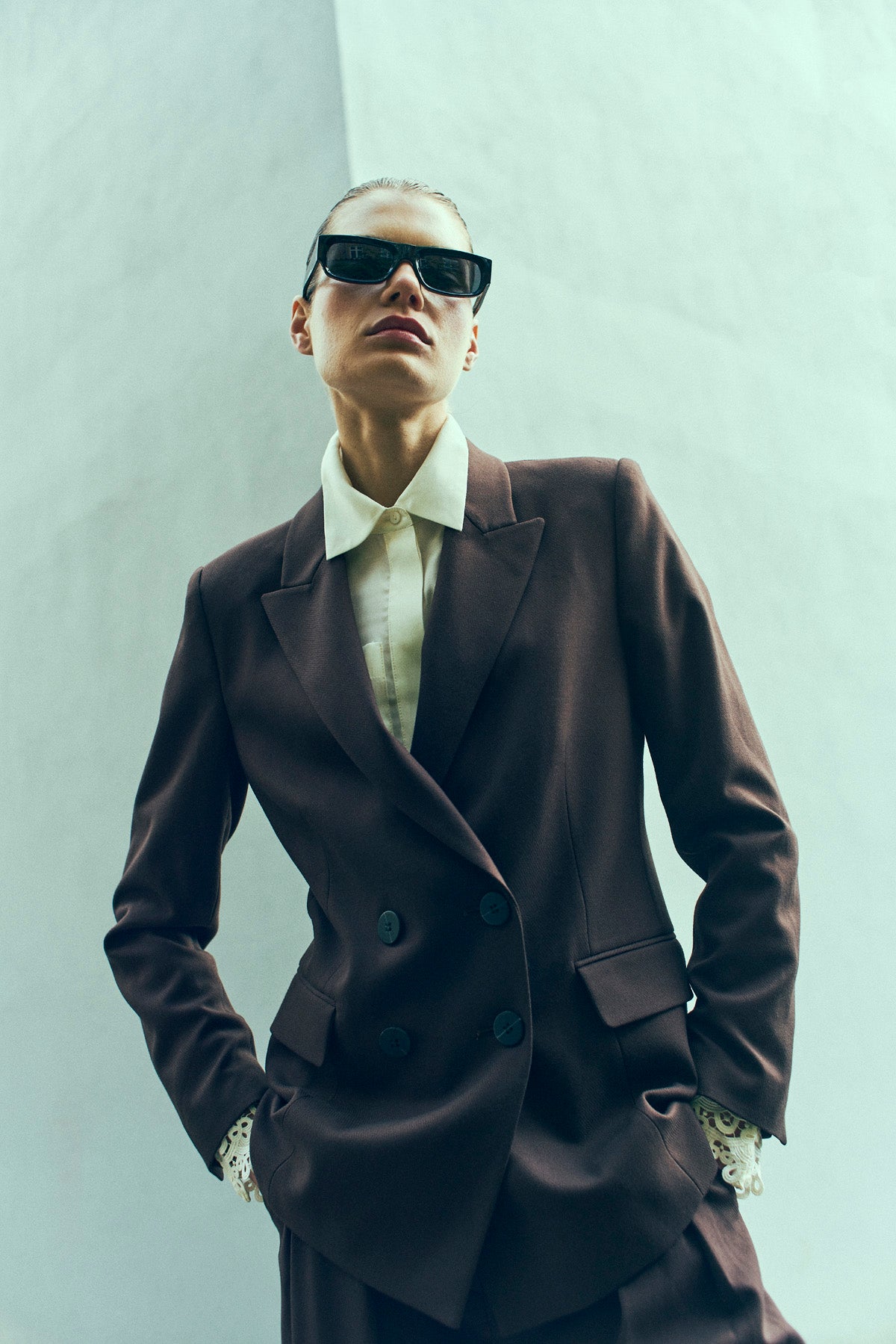 CMTAILOR - BLAZER IN BROWN