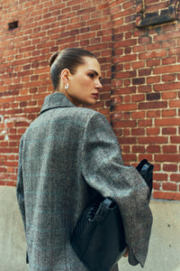 Cmjaden - Wool Blend Blazer in donkergrijze melange