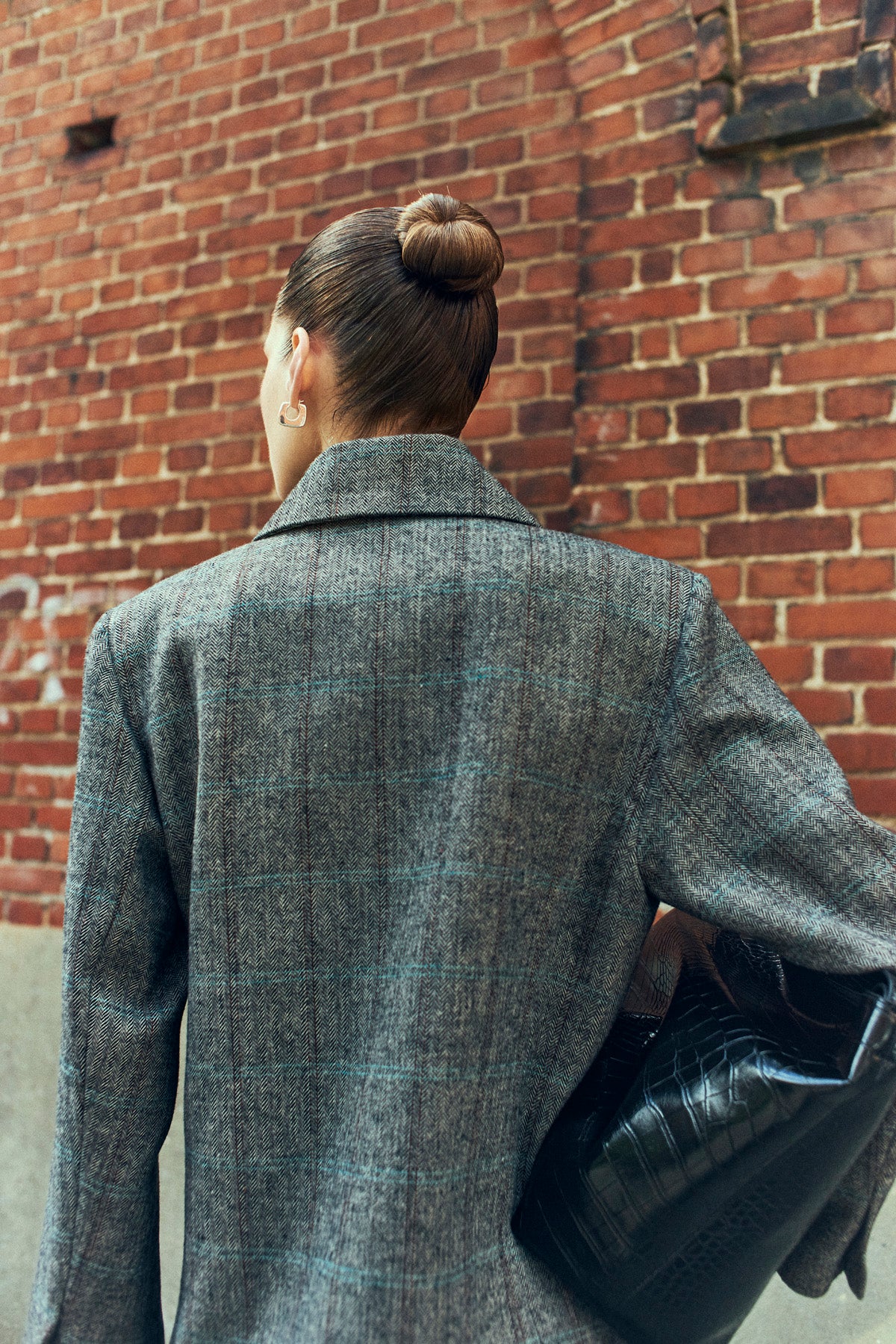 Cmjaden - Wool Blend Blazer in donkergrijze melange