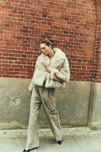 Cmplushy - faux bontjack in beige