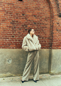 Cmplushy - faux bontjack in beige