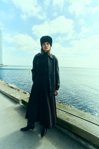 CMTAILOR - LONG SKIRT IN BROWN