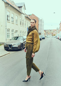 Cmtilly - blouse met boogdetail in groen