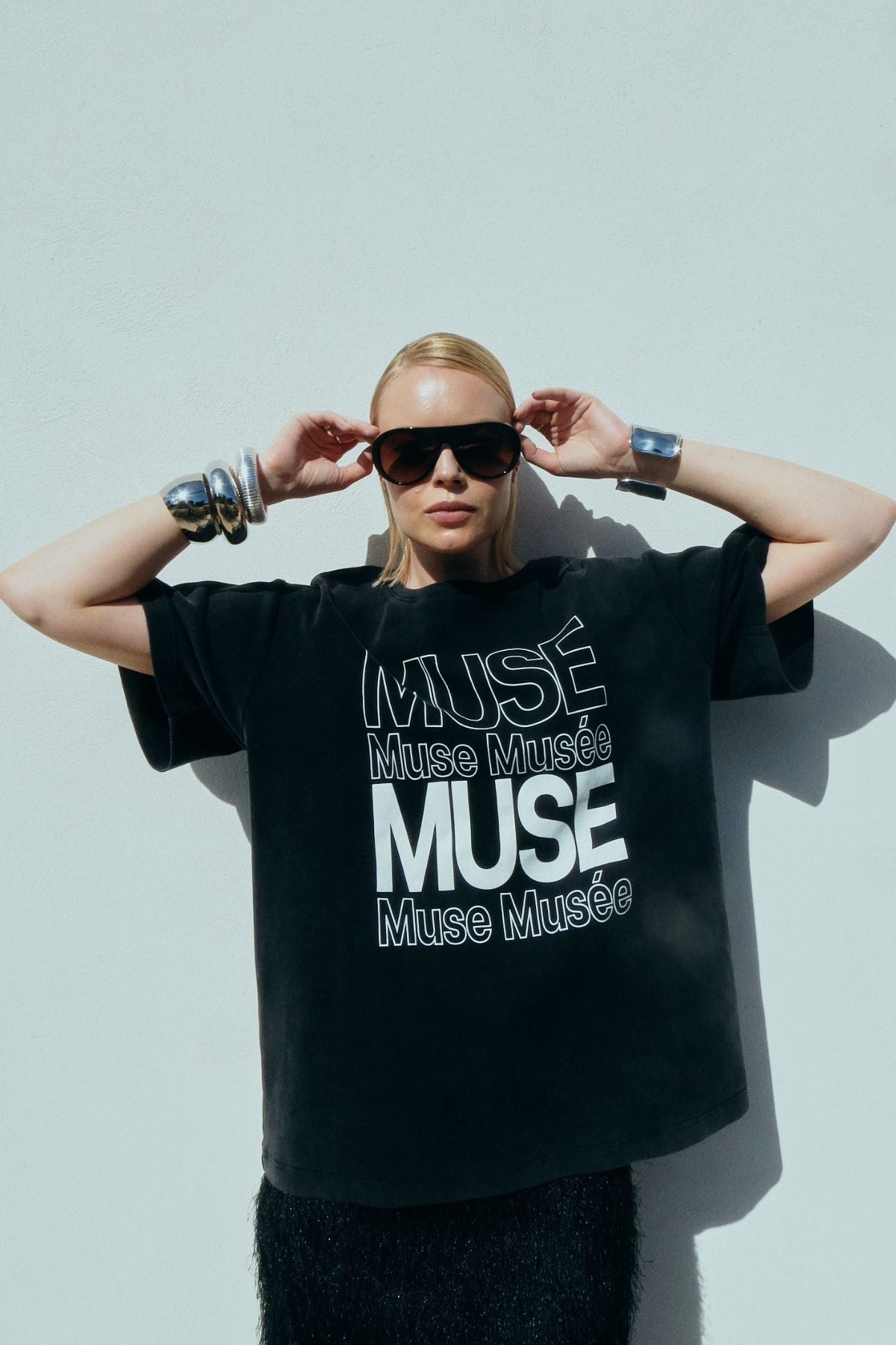 CMMUSE - T-SHIRT IN BLACK