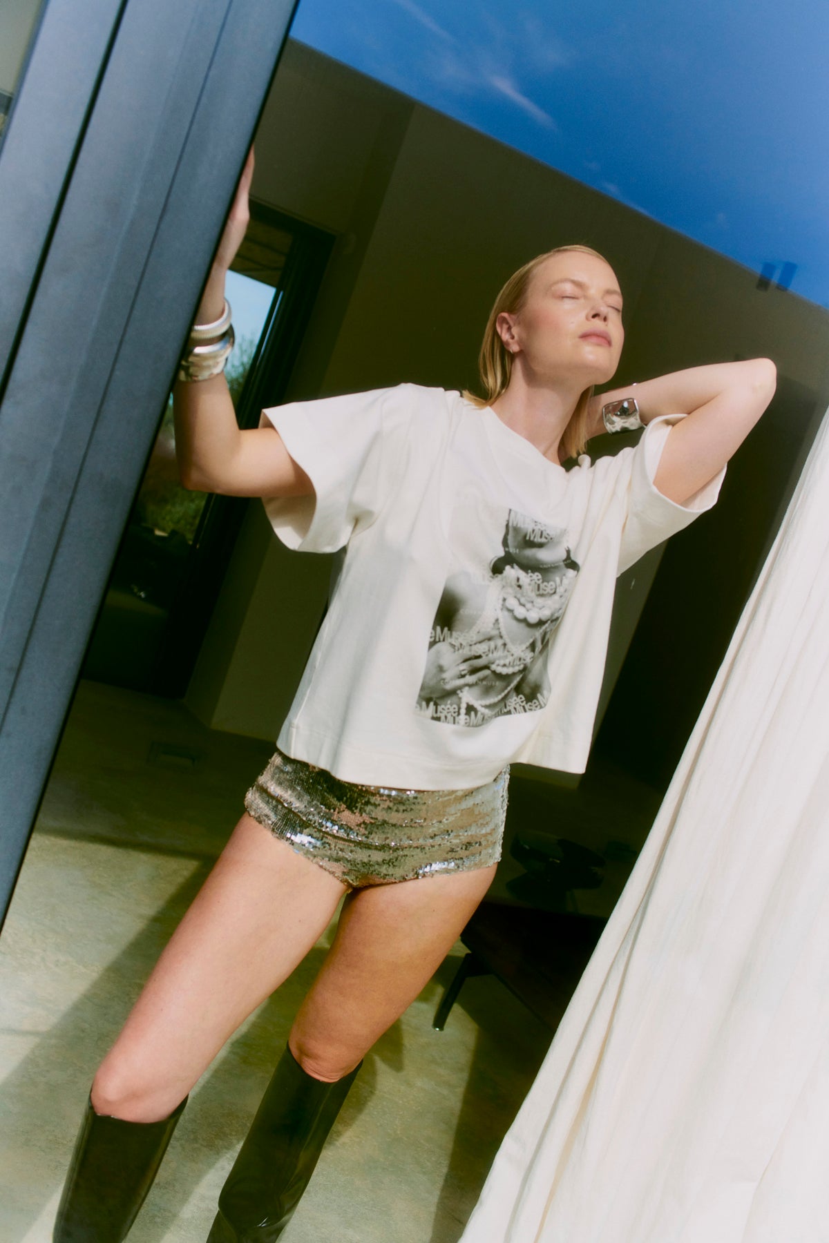 CMMUSE-T-shirt in off-wit