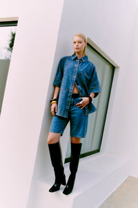 Cmjeycce - denim shorts in blauw