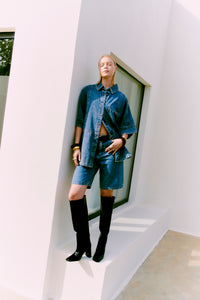 Cmjeycce - denim shorts in blauw