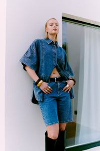 Cmjeycce - denim shorts in blauw