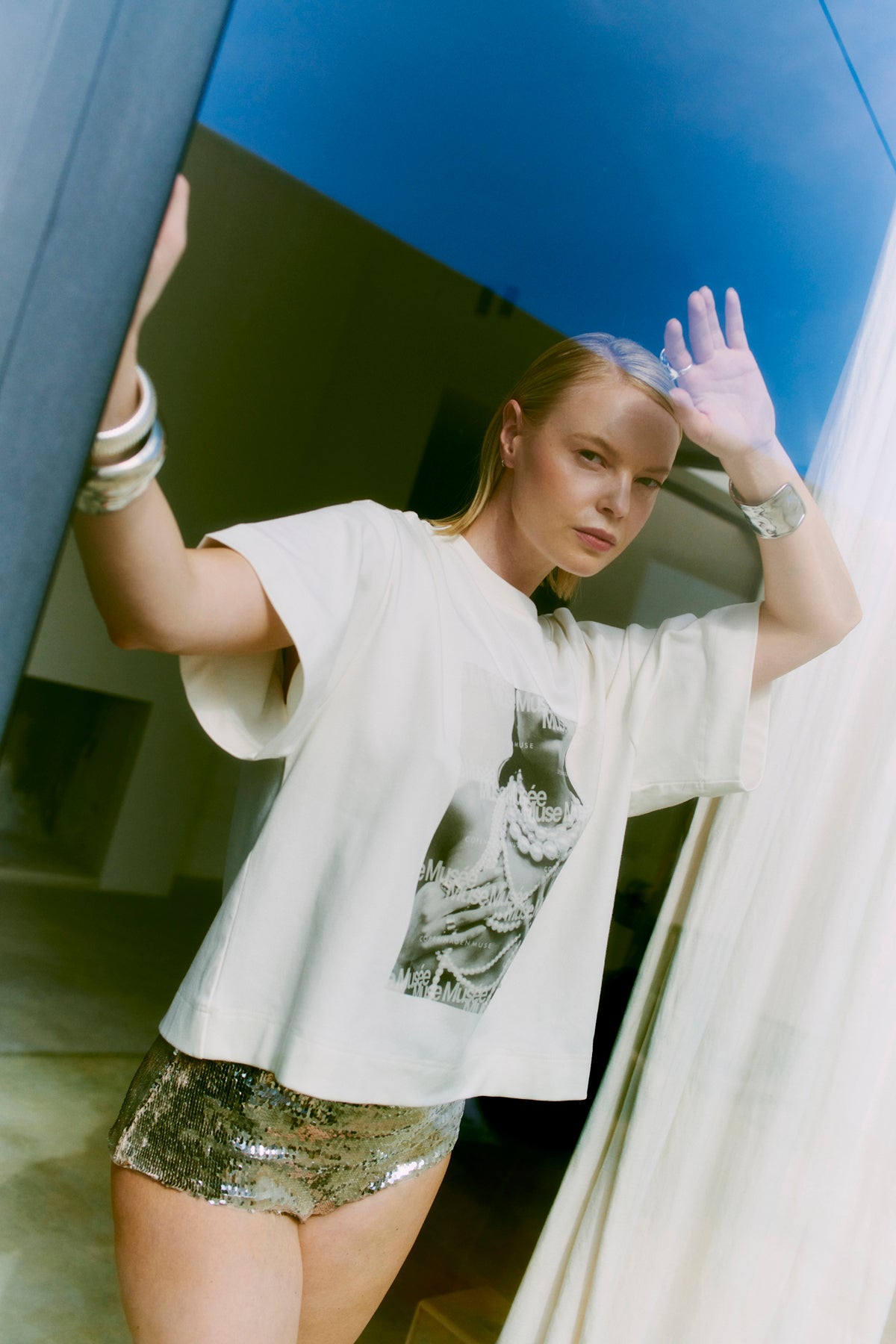 CMMUSE - T-SHIRT IN OFF-WHITE