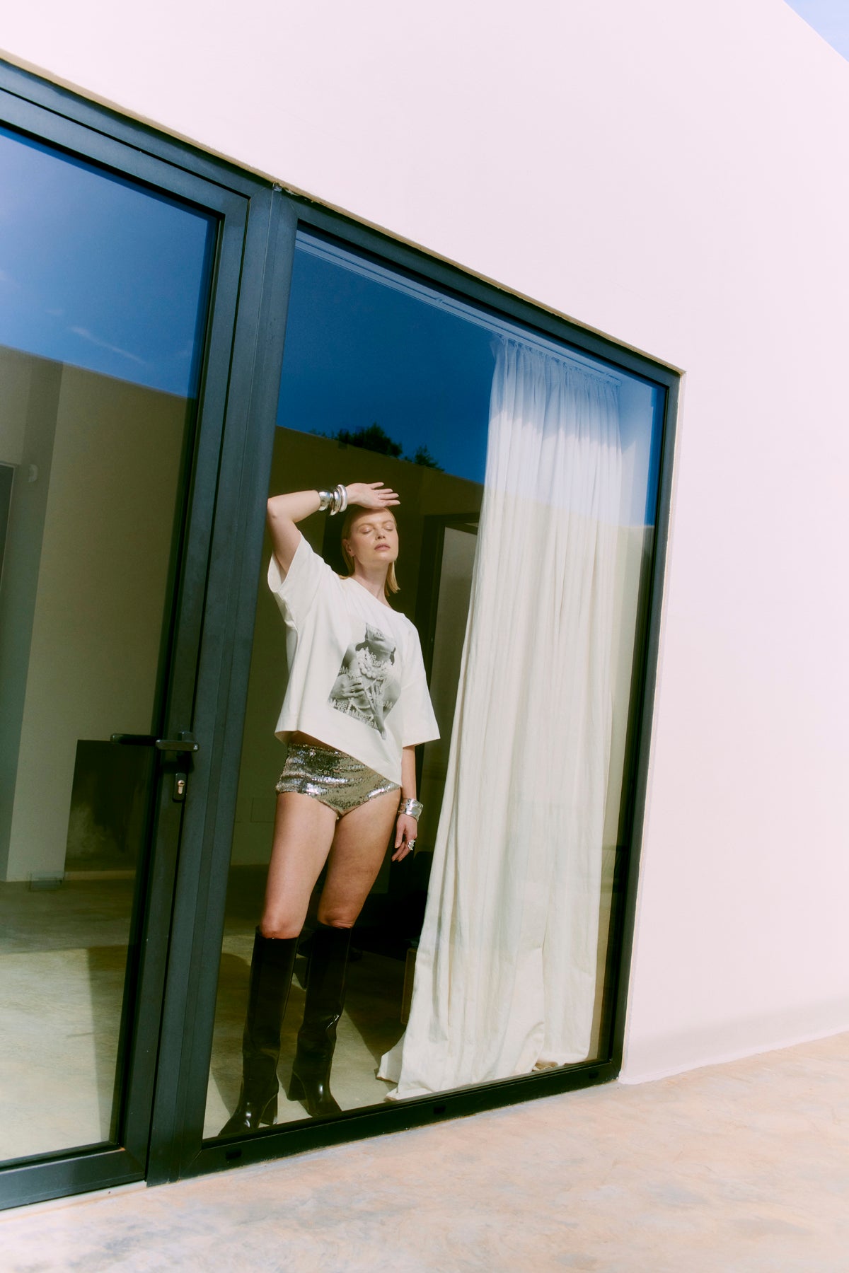 CMMUSE - T-SHIRT IN OFF-WHITE