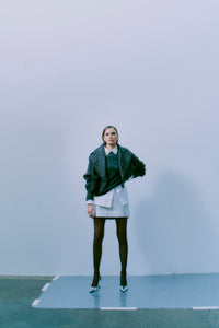 Cmdiamond - pullover met strass en kralen in grijs