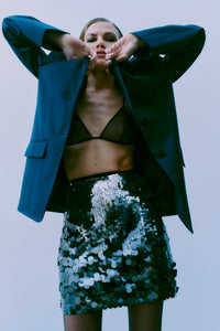 Cmtina - blazer in blauw