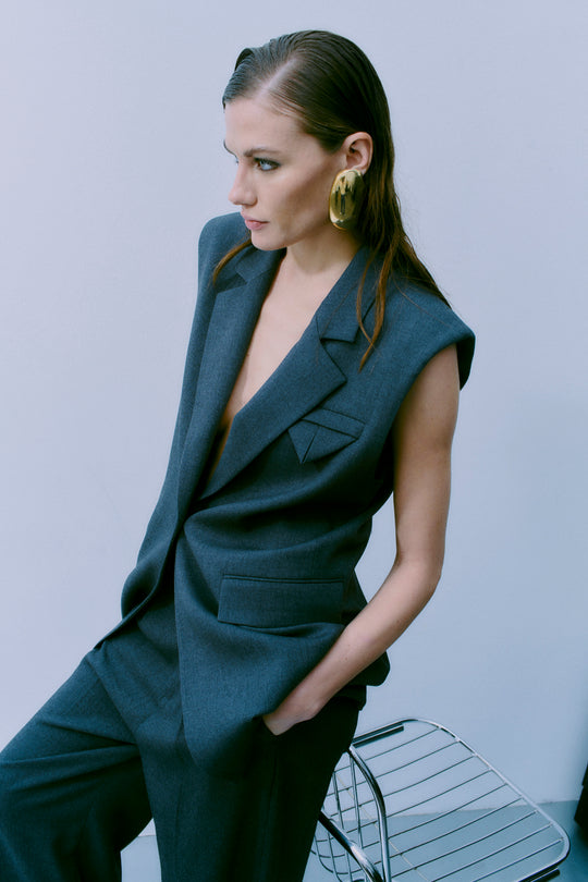 CMTAILOR - WAARCOAT IN GRIJS